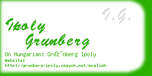 ipoly grunberg business card